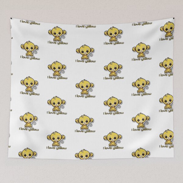 Item preview,  i love yellow - yellow monkey designed and sold by HATIM Belamin.
