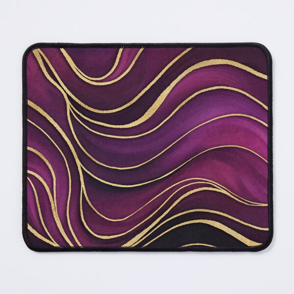 Item preview, Luxury Marble Fuchsia Purple With Gold designed and sold by artsandsoul.