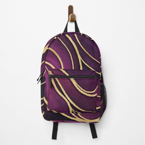 Item preview, Luxury Marble Fuchsia Purple With Gold designed and sold by artsandsoul.