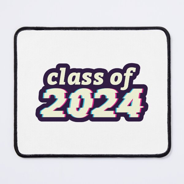 Item preview, Class of 2024 Senior Graduation Glitch Effect Retro Vintage Style designed and sold by KateBilous.