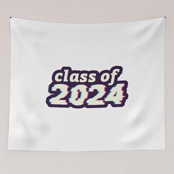 Item preview, Class of 2024 Senior Graduation Glitch Effect Retro Vintage Style designed and sold by KateBilous.