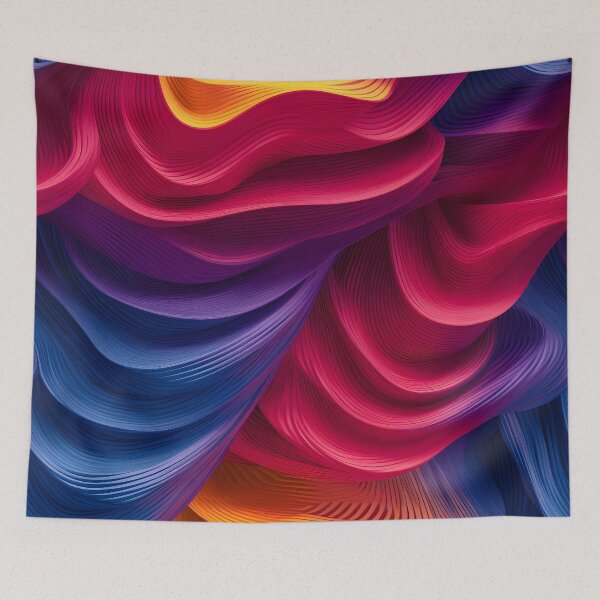 Item preview, Radiant Waves Abstract Canvas designed and sold by VectorPlace.