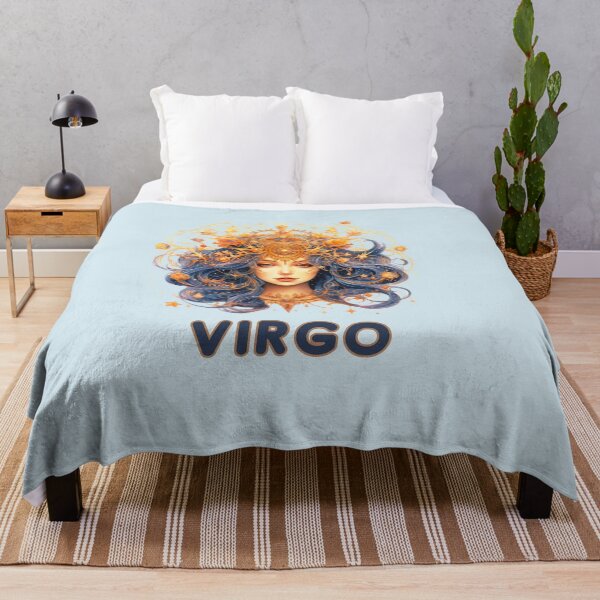 Item preview, Virgo  Zodiac- Horescope/SunSign Theme  on light blue back ground designed and sold by CosmicNook1.