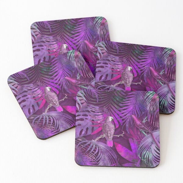Item preview, Parrots In The Mystic Purple Jungle  designed and sold by artsandsoul.