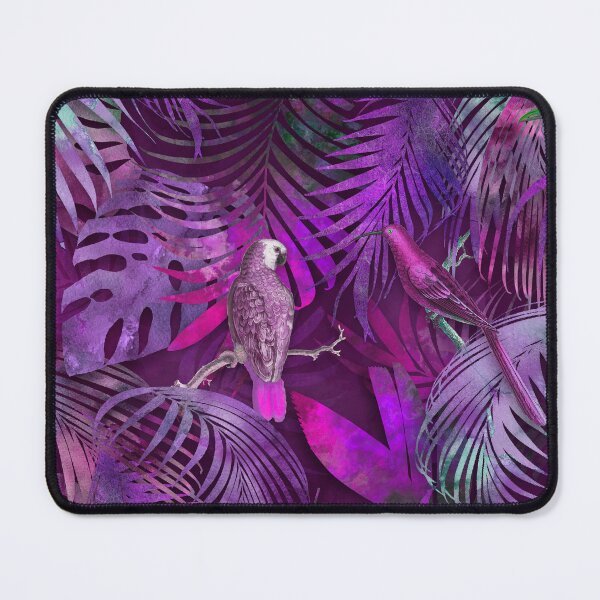 Item preview, Parrots In The Mystic Purple Jungle designed and sold by artsandsoul.