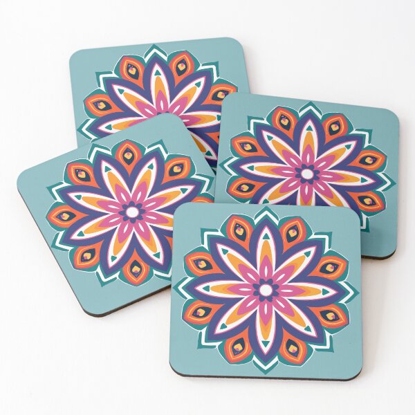 Artikelvorschau, Rangoli-Blumendesign und -muster entworfen und verkauft von Jollys-ArtShop.