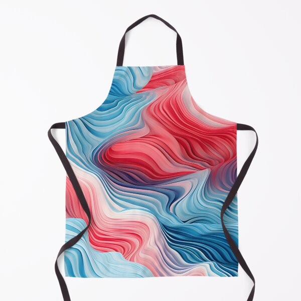 Item preview, Crimson and Azure Waves Abstract designed and sold by VectorPlace.