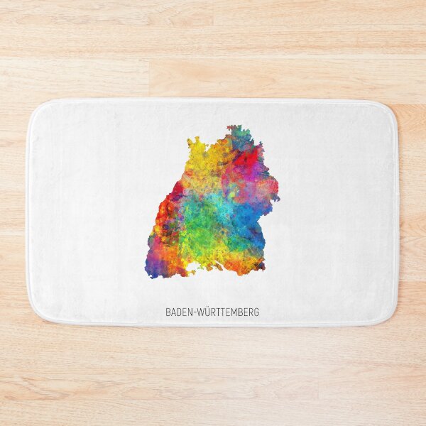 Item preview, Baden-Württemberg Watercolor Map designed and sold by ArtPrints.