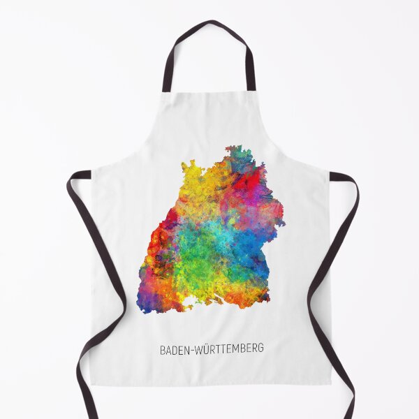 Artikelvorschau, Aquarellkarte Baden-Württemberg entworfen und verkauft von ArtPrints.