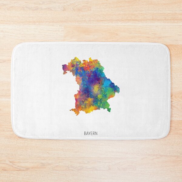 Item preview, Bayern Watercolor Map designed and sold by ArtPrints.