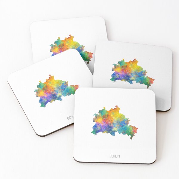 Item preview, Berlin Watercolor Map designed and sold by ArtPrints.