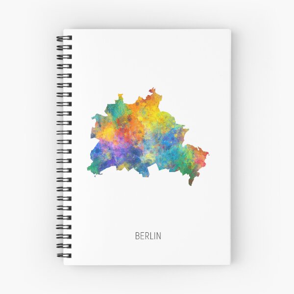 Item preview, Berlin Watercolor Map designed and sold by ArtPrints.