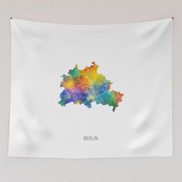 Item preview, Berlin Watercolor Map designed and sold by ArtPrints.