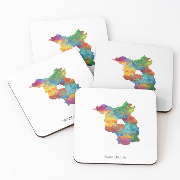 Item preview, Brandenburg Watercolor Map designed and sold by ArtPrints.