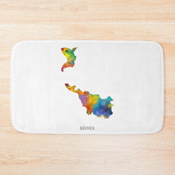 Item preview, Bremen Watercolor Map designed and sold by ArtPrints.