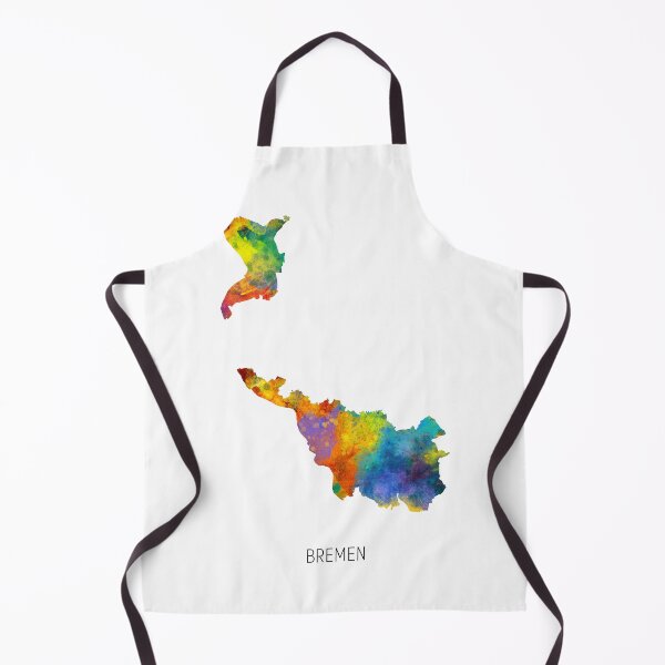 Item preview, Bremen Watercolor Map designed and sold by ArtPrints.