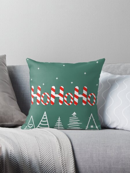 Ho Ho Ho Weihnachten Tannenbaum Dekokissen