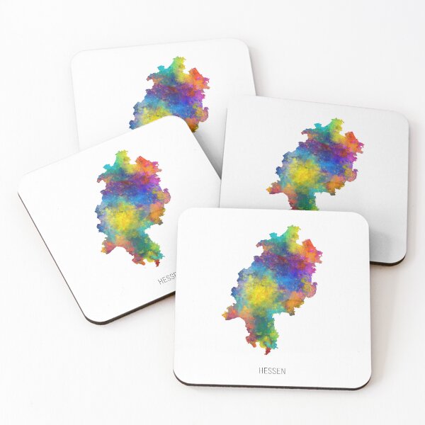 Item preview, Hessen Watercolor Map designed and sold by ArtPrints.
