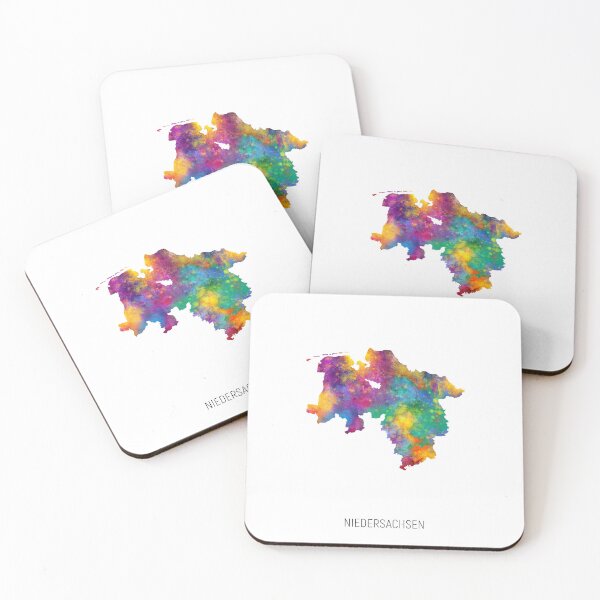 Item preview, Niedersachsen Watercolor Map designed and sold by ArtPrints.