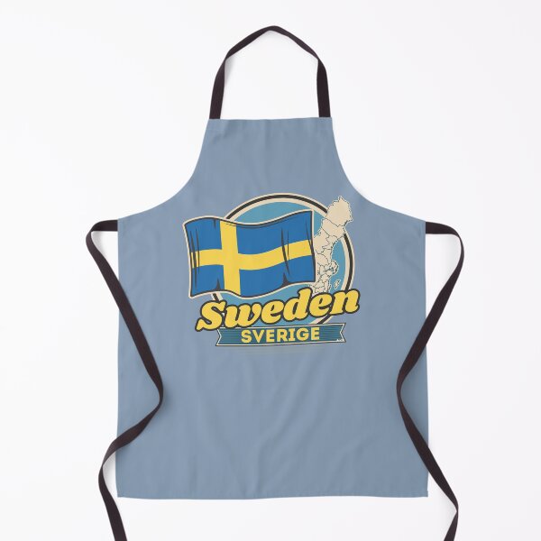Item preview, Kingdom of SWEDEN flag sticker t-shirt 02 designed and sold by LocationInks.