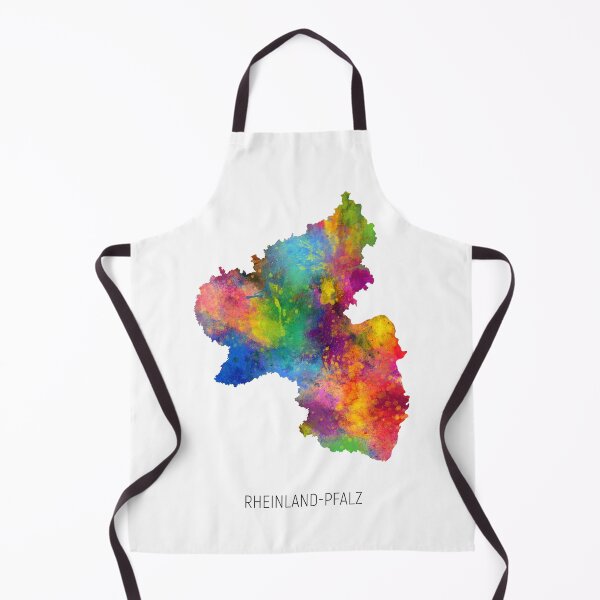 Item preview, Rheinland-Pfalz Watercolor Map designed and sold by ArtPrints.