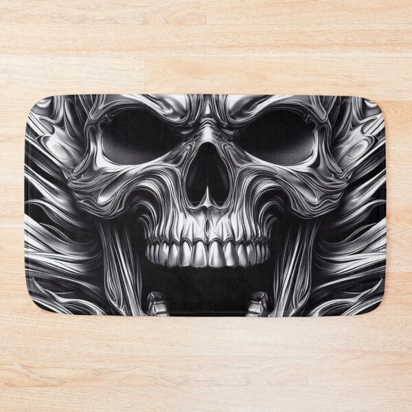 Item preview, Screaming Metal Skull And Flames designed and sold by Mark Cannon.