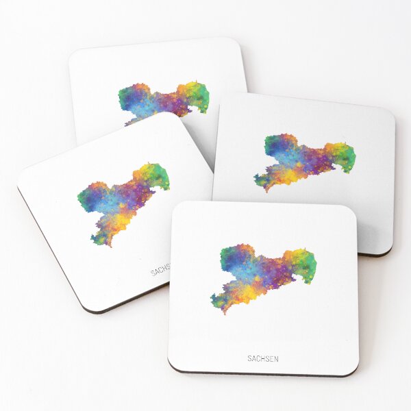 Item preview, Sachsen Watercolor Map designed and sold by ArtPrints.
