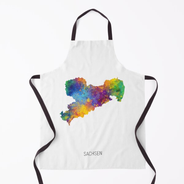 Item preview, Sachsen Watercolor Map designed and sold by ArtPrints.