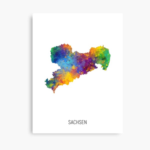 Item preview, Sachsen Watercolor Map designed and sold by MICHAEL TOMPSETT.