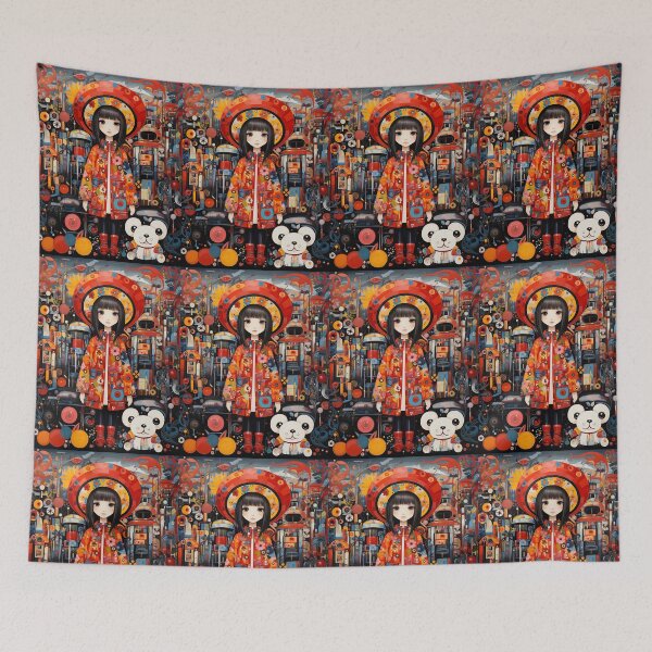 Item preview, Christmas Girl in whimsical theme   designed and sold by Richie-Jeep.