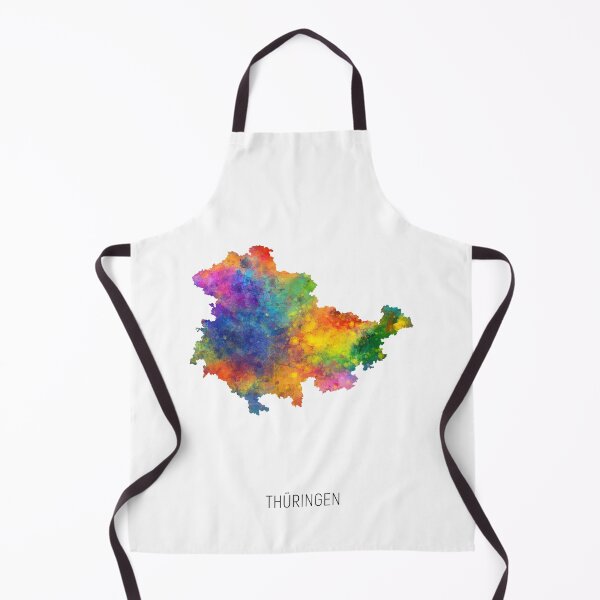Item preview, Thüringen Watercolor Map designed and sold by ArtPrints.