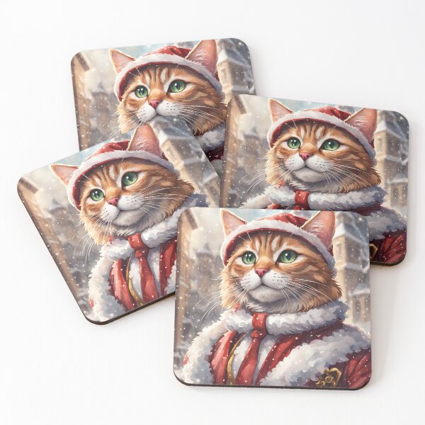 Item preview, Christmas cat designed and sold by Jambonfromage.