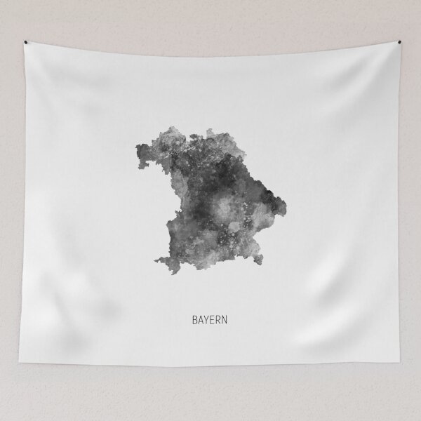 Item preview, Bayern Watercolor Map designed and sold by ArtPrints.