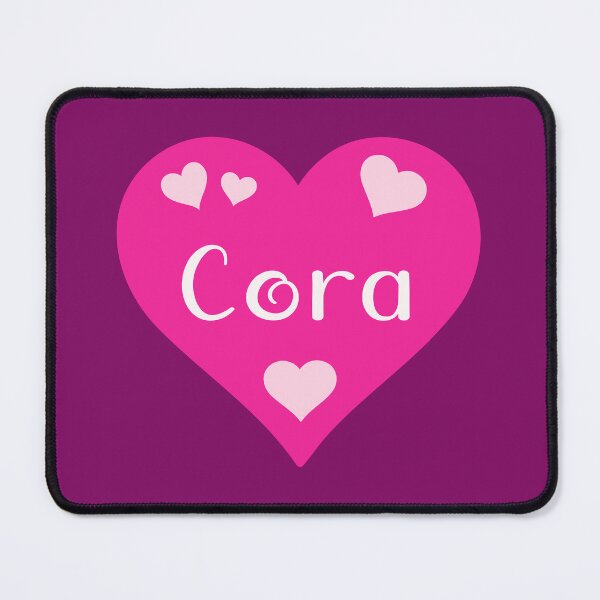 Item preview, Cora Name Pink Heart  designed and sold by Jeallan Designs.