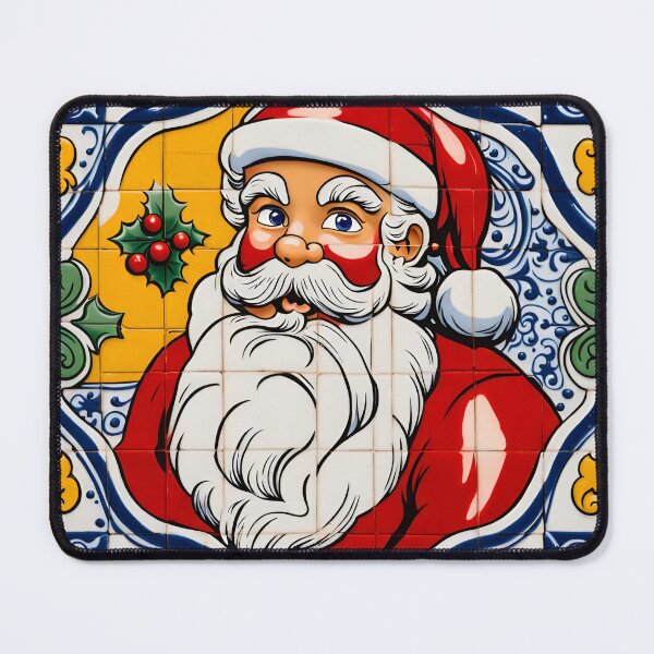 Artikelvorschau, Weihnachtsmann in Azulejos entworfen und verkauft von Hensfield.
