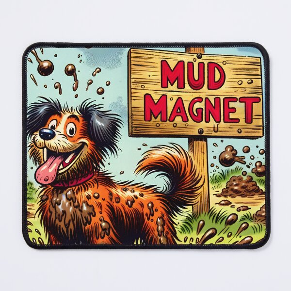 Item preview, Joyful Pup's Muddy Adventure designed and sold by VectorPlace.