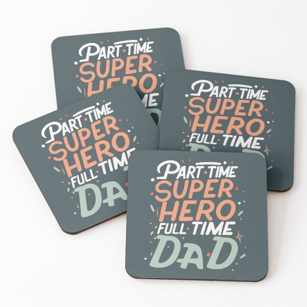 Item preview, Part time super hero, full time Dad! designed and sold by Scorpion Creative.