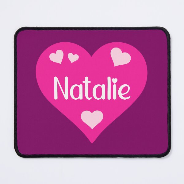 Item preview, Natalie Name Pink Heart designed and sold by Jeallan Designs.