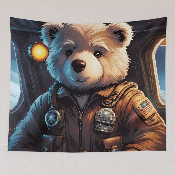 Item preview, Teddy as a pilot designed and sold by Colin Bentham.