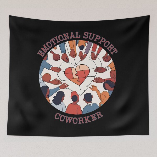 Item preview, Emotional Support Coworker Motivational Office Sidekick designed and sold by ChicTrendz.