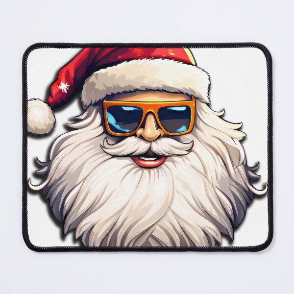 Item preview, santa claus wearing sunglasses designed and sold by MagicColorPrint.