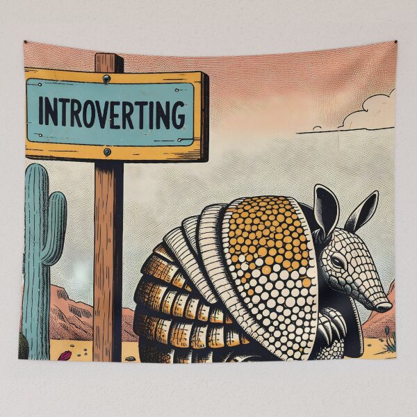 Item preview, Armadillo's Desert Retreat Illustration designed and sold by VectorPlace.