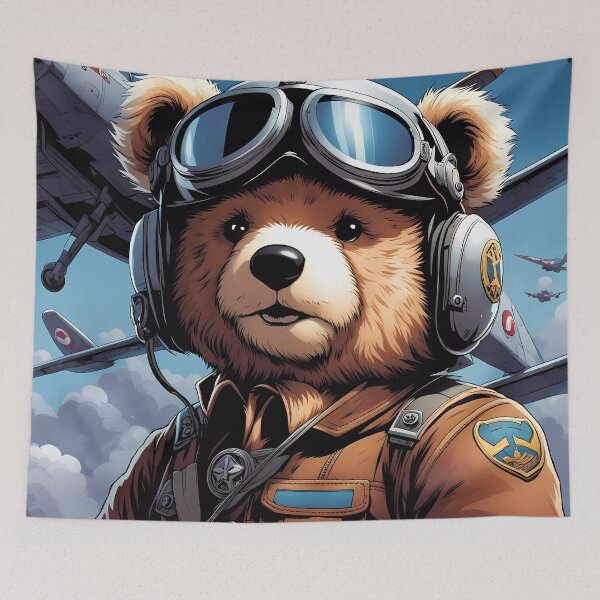 Item preview, Teddy as a pilot designed and sold by Colin Bentham.