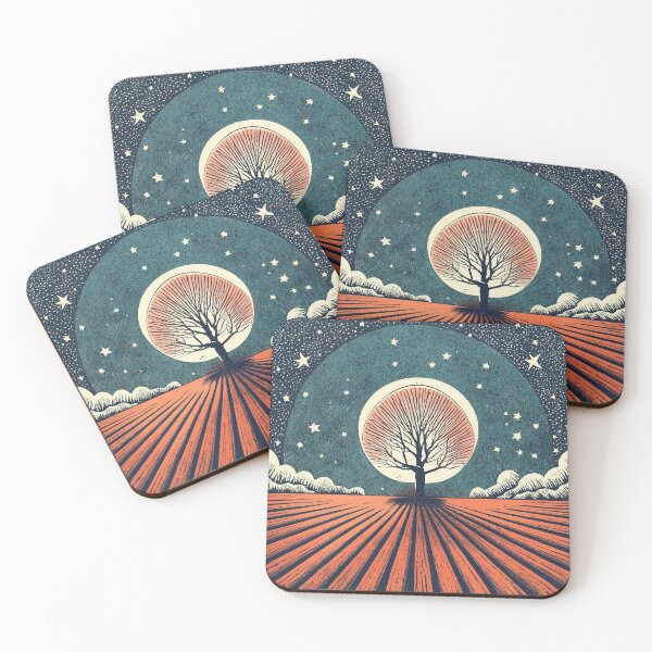 Item preview, An artistic tree in front of the moon designed and sold by Aktio  Design.