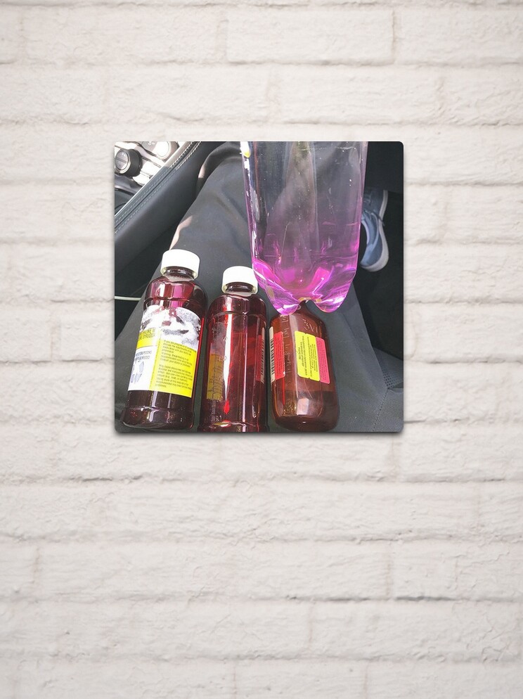 Purple Lean Cup | Metal Print