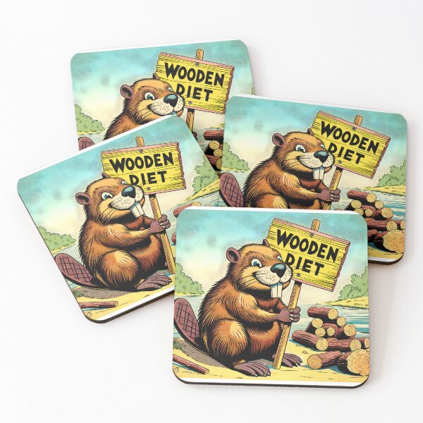 Item preview, Beaver's Clever Construction Zone Illustration designed and sold by VectorPlace.