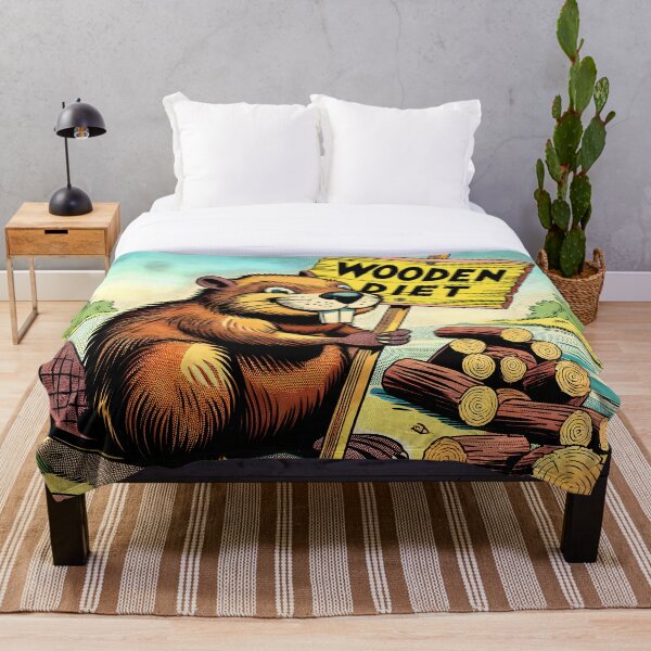Item preview, Beaver's Clever Construction Zone Illustration designed and sold by VectorPlace.