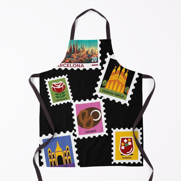 Item preview, Barcelona stamps - travel lovers designed and sold by BloomingByL.