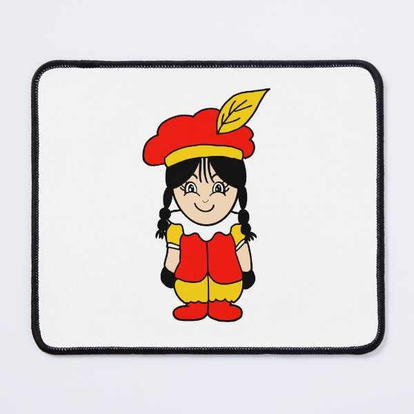 Item preview, Pietje Sinterklaas met vlechtjes Rood geel designed and sold by Krissys-Art.