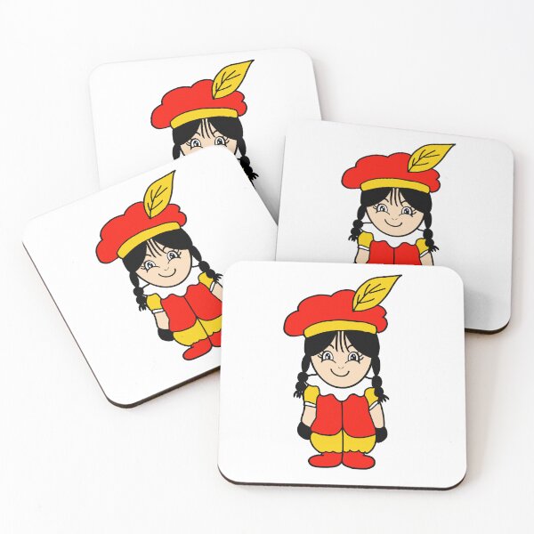 Item preview, Pietje Sinterklaas met vlechtjes Rood geel designed and sold by Krissys-Art.
